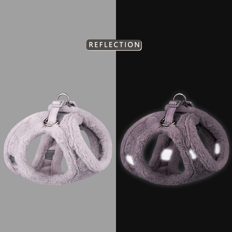 Σετ λουριών και λουριών για κουτάβι για κουτάβι Χοντρός για χειμωνιάτικα ζεστά λουριά για σκύλους Ζεστές χειμωνιάτικες λουριά για γάτες για κατοικίδια Αξεσουάρ Μασκότ με αλυσίδα μολύβδου Bichon