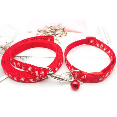 Σχοινί έλξης για κολάρο για σκύλους κατοικίδιων σκύλων μόδας 6 Χρώμα μοτίβο οστών Χαριτωμένα ρυθμιζόμενα κολάρα για κουτάβι γατάκι Αξεσουάρ για κατοικίδια DIY