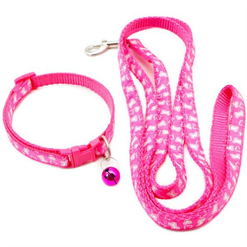 Σχοινί έλξης για κολάρο για σκύλους κατοικίδιων σκύλων μόδας 6 Χρώμα μοτίβο οστών Χαριτωμένα ρυθμιζόμενα κολάρα για κουτάβι γατάκι Αξεσουάρ για κατοικίδια DIY