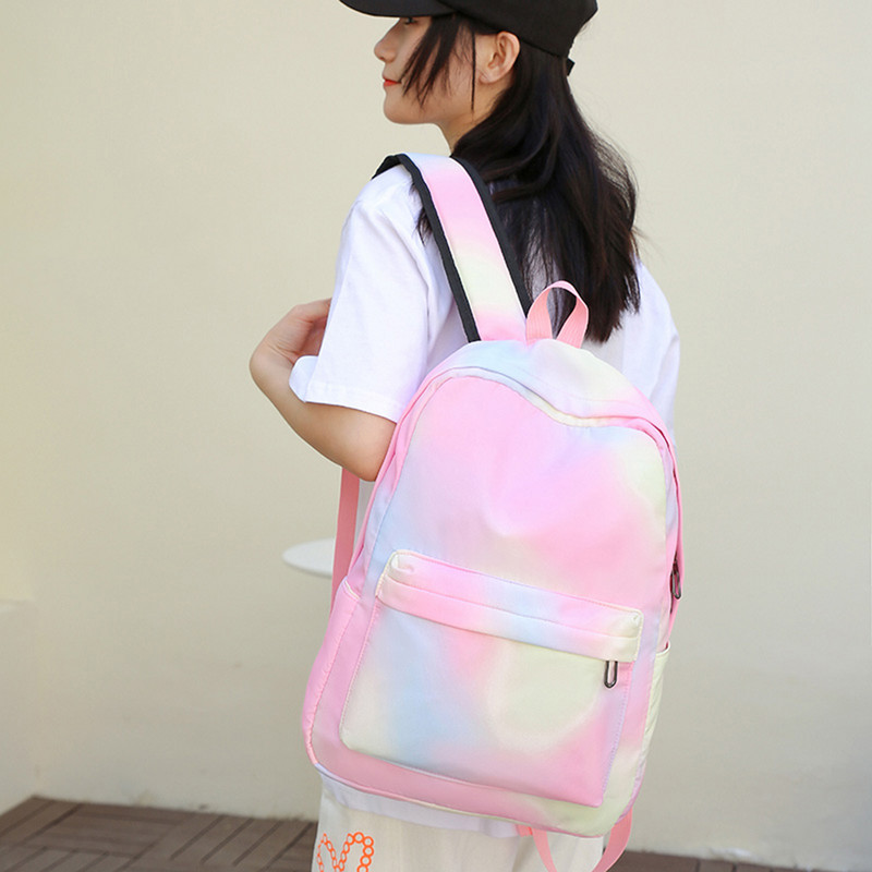 3tk Naiste seljakott Lips, värviline lõuend koolikotid õpilaste koolikotid sülearvuti raamatukotid tüdrukud kolledži lastele seljakoti pakk Mochilas
