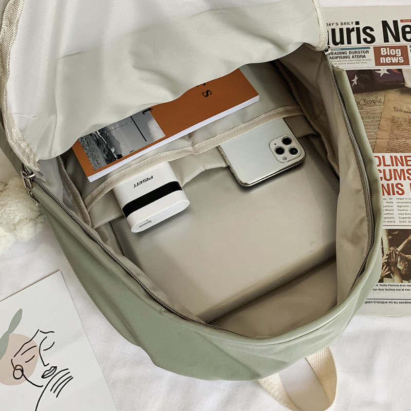 Juhuslik õpilase koolikott, armas lilleline nailonist pehme lapiline raamatukott teismelistele Kawaii seljakott, naiste moekas kott