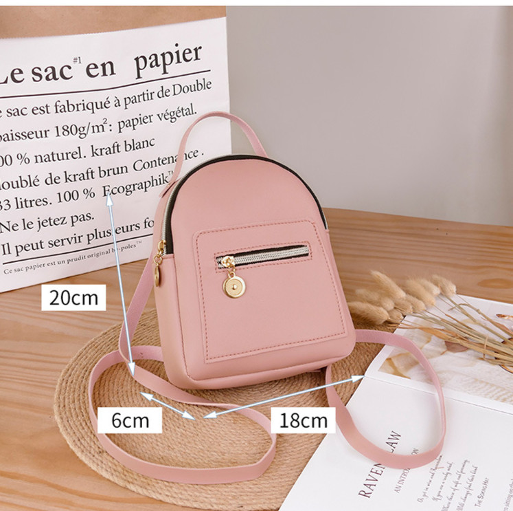 2023 m. „Hot Fashion“ laisvalaikio kuprinė su užtrauktuku pečių kuprinė, mini moteriška mokyklinė kuprinė PU odinė maža kuprinė paauglėms mergaitėms