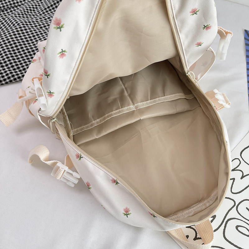 Μόδα Floral γυναικεία σακίδια πλάτης Casual Nylon Preppy Style Student Τσάντες Σχολικές τσάντες μεγάλης χωρητικότητας Σχολικές τσάντες για έφηβες