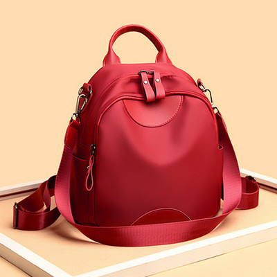 Επώνυμη δερμάτινη γυναικεία σχολική τσάντα πλάτης Casual σακίδιο πλάτης για κορίτσια Τσάντες ώμου με διπλό φερμουάρ 2023 Νέα