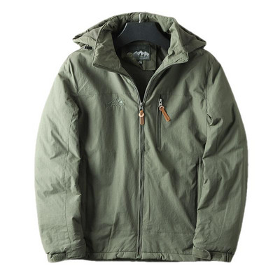 Ανοιξιάτικο φθινόπωρο αδιάβροχο μπουφάν για εξωτερικούς χώρους πεζοπορικό μπουφάν με κουκούλα Windbreaker fleece επένδυση Ανδρικά παλτό με ζεστή κουκούλα