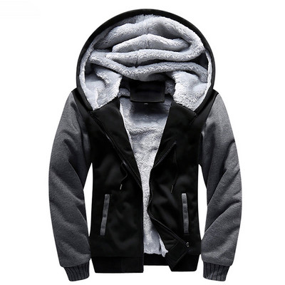 Pánska flísová bunda, maskáčová zahusťovacia bunda, kapucňa, zimný kabát s dlhým rukávom, páperový kabát, ležérne streetwear pánske mikiny s kapucňou