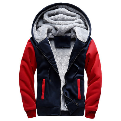 Pánska flísová bunda, maskáčová zahusťovacia bunda, kapucňa, zimný kabát s dlhým rukávom, páperový kabát, ležérne streetwear pánske mikiny s kapucňou