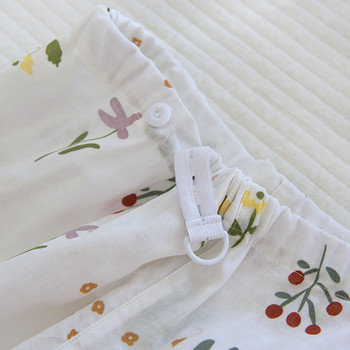 Чист памук Флорален костюм за бременни за кърмещи бременни жени Пролет 2023 Ново спално облекло с V-образно деколте Дрехи за кърмене