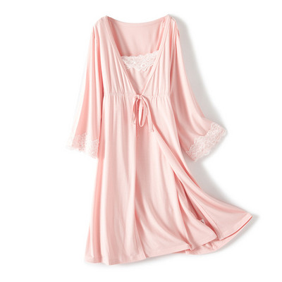 2tk/komplekt Rasedus Pidžaamad Magamisriided Imetavad Rasedad Naised Rihmad Imetavad Öösärgid Sünnituskleit + Rüü Sünnitus