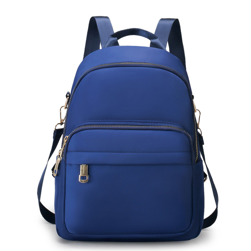 Γυναικεία τσάντα πλάτης Classic Nylon Pure Color Lady Lady Large Capacity Tote Shoulder Bag for Women Μοντέρνα διακόσμηση