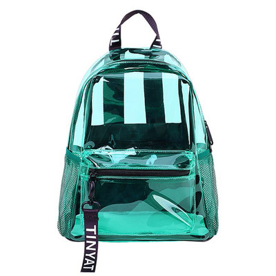 Rucsac de femeie din PVC transparent la modă New Trend Rucsac solid transparent Rucsac de școală de călătorie Geantă pentru fete Copii Mochila