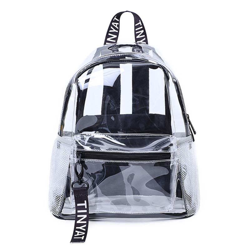Rucsac de femeie din PVC transparent la modă New Trend Rucsac solid transparent Rucsac de școală de călătorie Geantă pentru fete Copii Mochila