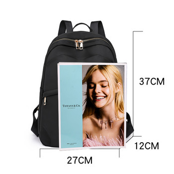 Висококачествена раница от найлонов плат Модна дизайнерска ученическа чанта за момиче с голям капацитет Едноцветни раници за свободното време Пътуване 2023 г. Нови