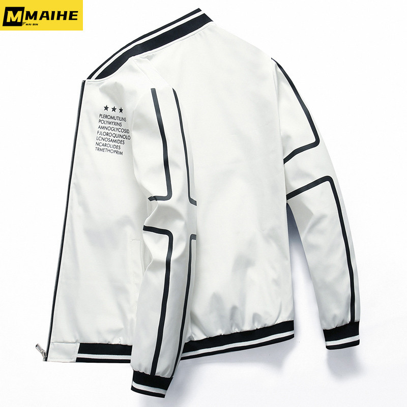 Jachetă bombardier cu fermoar pentru bărbați, toamnă iarnă, îmbrăcăminte de stradă pentru bărbați, haină de pilot, ocazională, slim-fit, pentru baseball, îmbrăcăminte pentru bărbați