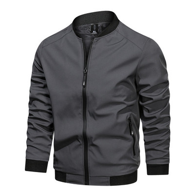 Νέα Ανοιξιάτικα Ανδρικά Μπουφάν Casual 2023 Νέα Μονόχρωμα Μπουφάν Stand Collar Ανδρικά Επαγγελματικά Μπουφάν Ανδρικά ρούχα