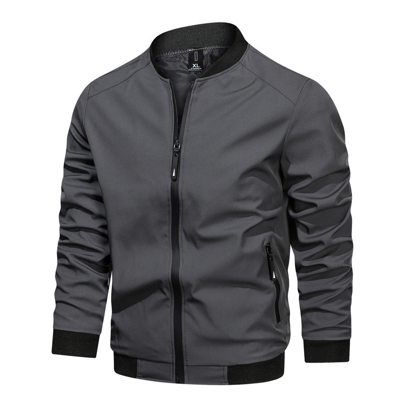 Νέα Ανοιξιάτικα Ανδρικά Μπουφάν Casual 2023 Νέα Μονόχρωμα Μπουφάν Stand Collar Ανδρικά Επαγγελματικά Μπουφάν Ανδρικά ρούχα
