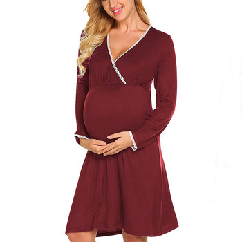 Пижами за бременни и кърмачки Нощница за бременни жени Рокли за домашно хранене Рокли за бременни кърмачки Нощница в болница