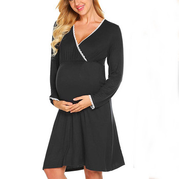 Πιτζάμες μητρότητας Θηλασμός Νυχτικό Έγκυες Γυναίκες Σπίτι Σίτιση Πυζά Φορέματα Νυχτικό Νοσοκομείου Νοσηλευτικής εγκυμοσύνης