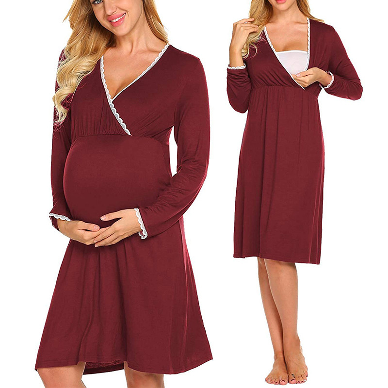 Rasedatele Imetamine Pidžaamad Öösärgid Rasedad Kodus Toitmine Magamisriided Kleidid Rasedus Õendushaigla Öösärk