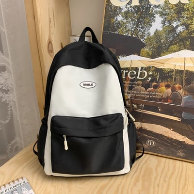 Kvaliteetne ühevärviline naiste seljakott Lahe meeste reisiraamatukott Suure mahutavusega koolikott Teismelistele armas Mochila