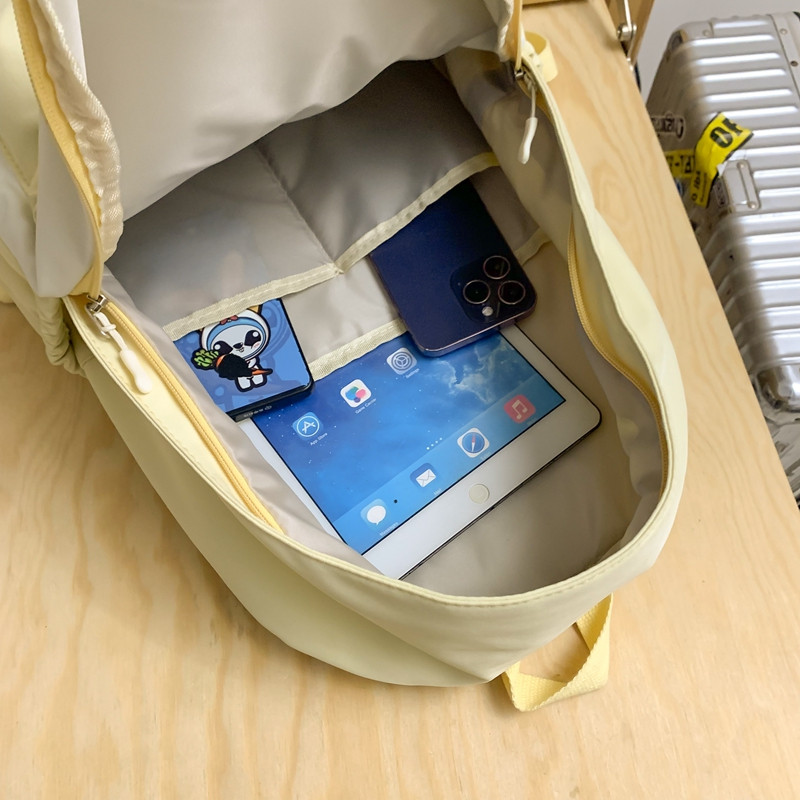 Kvaliteetne ühevärviline naiste seljakott Lahe meeste reisiraamatukott Suure mahutavusega koolikott Teismelistele armas Mochila