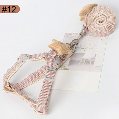 Kutya hám kistestű kutyáknak Állítható kutyakölyök cica hám és póráz készlet Kutya póráz Kutya macska nyakörv Kutya macska kiegészítők