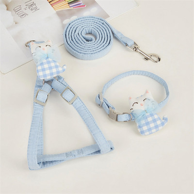 Kutya hám kistestű kutyáknak Állítható kutyakölyök cica hám és póráz készlet Kutya póráz Kutya macska nyakörv Kutya macska kiegészítők