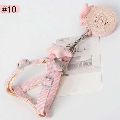 Kutya hám kistestű kutyáknak Állítható kutyakölyök cica hám és póráz készlet Kutya póráz Kutya macska nyakörv Kutya macska kiegészítők