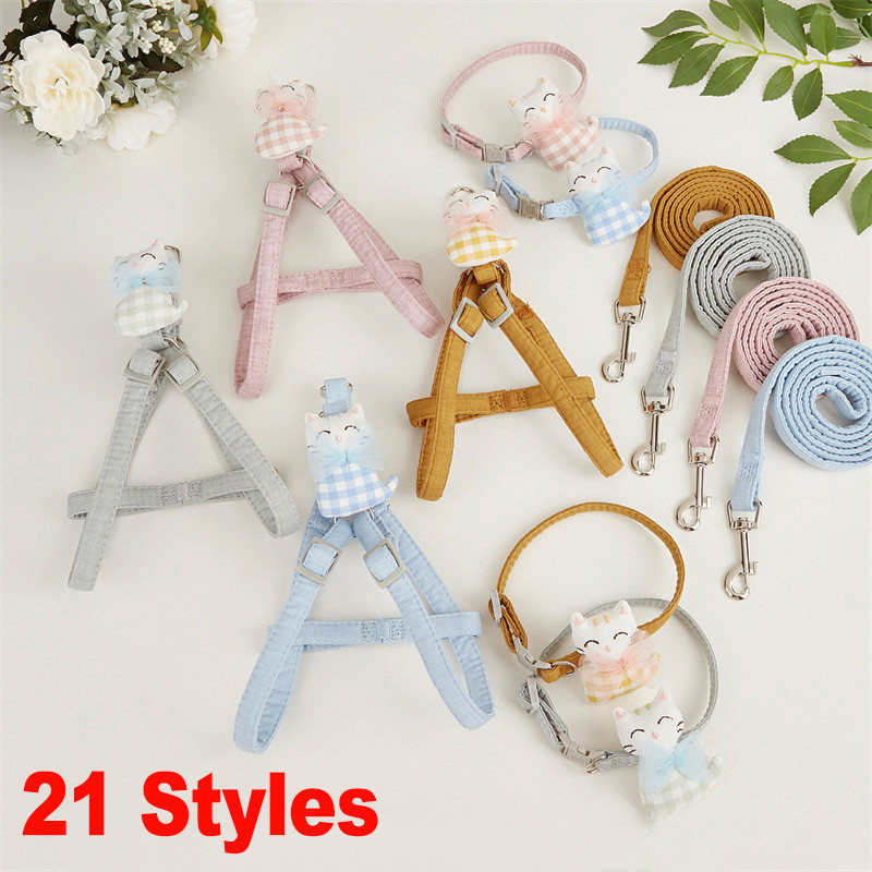 Kutya hám kistestű kutyáknak Állítható kutyakölyök cica hám és póráz készlet Kutya póráz Kutya macska nyakörv Kutya macska kiegészítők