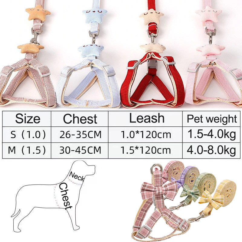 Kutya hám kistestű kutyáknak Állítható kutyakölyök cica hám és póráz készlet Kutya póráz Kutya macska nyakörv Kutya macska kiegészítők