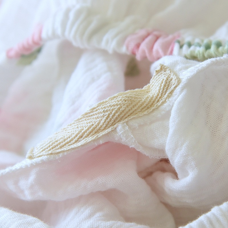 Seturi de pijamale guler răsturnat cu mânecă scurtă femei vară flori de vanilie imprimeu desene animate kawaii la modă femei pijamale 2 buc elegante