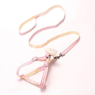 Кучешки колан за малки кучета Регулируема яка за коте Комплект колани за домашни любимци Карирана ракла Жилетка Каишка Мрежа Подплатен повод за домашни любимци Йорки Чихуахуа