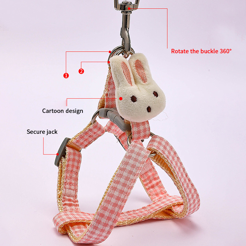 Кучешки колан за малки кучета Регулируема яка за коте Комплект колани за домашни любимци Карирана ракла Жилетка Каишка Мрежа Подплатен повод за домашни любимци Йорки Чихуахуа