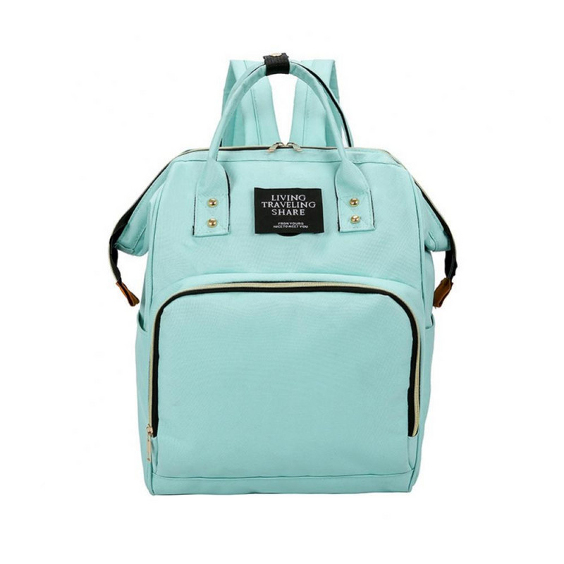 Αδιάβροχο φερμουάρ Ταξίδι Μαμά Τσάντα πλάτης Casual Baby Nursing τσάντα πάνας