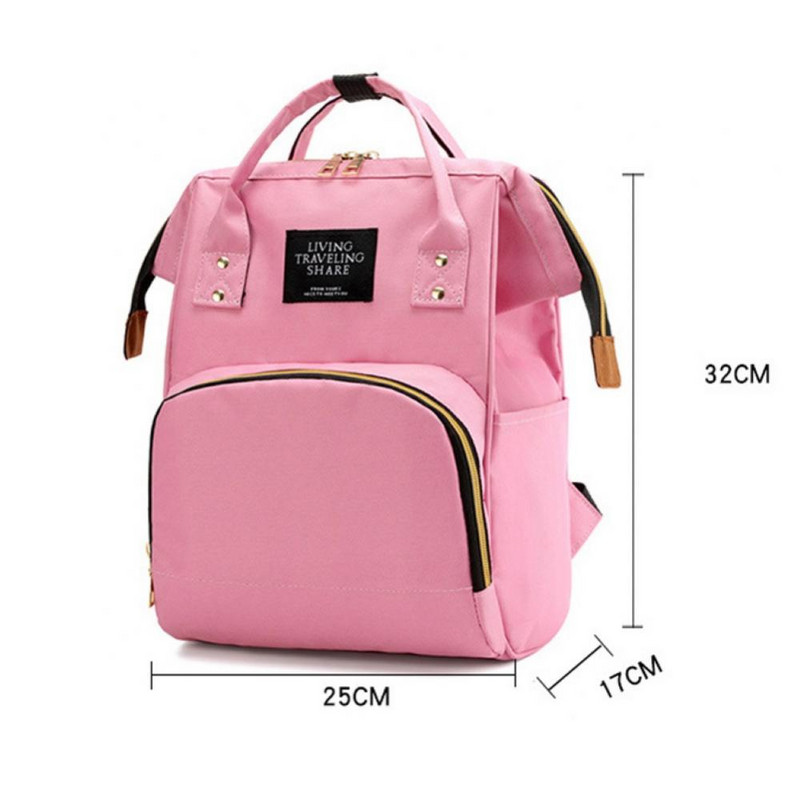 Αδιάβροχο φερμουάρ Ταξίδι Μαμά Τσάντα πλάτης Casual Baby Nursing τσάντα πάνας