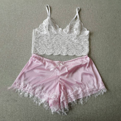 Ljetne ženske simulacijske svilene sling pidžame princeze Seksi i iznimno primamljive dvodijelne donje rublje spavaćica Kućna odjeća