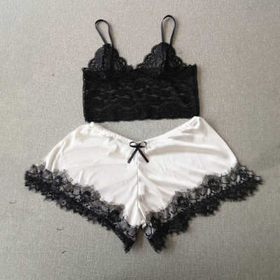 Ljetne ženske simulacijske svilene sling pidžame princeze Seksi i iznimno primamljive dvodijelne donje rublje spavaćica Kućna odjeća