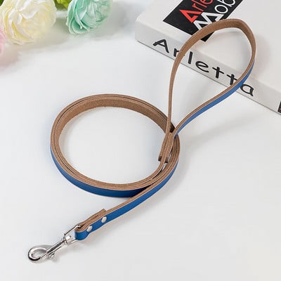 Ehtsast nahast koera kaelarihm ja jalutusrihm reguleeritav koerarihm Pehme ehtsast nahast treeningrihm Pitbull Bulldog lemmikloomatoodetele