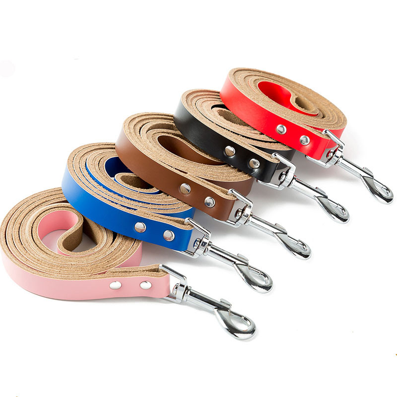 Ehtsast nahast koera kaelarihm ja jalutusrihm reguleeritav koerarihm Pehme ehtsast nahast treeningrihm Pitbull Bulldog lemmikloomatoodetele