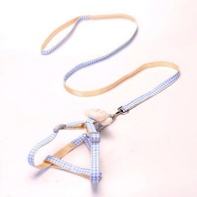 Koerarakmed väikestele koertele kassidele armsad jänesekujulised ruudulised reguleeritavad kassipoja kaelarihmad ja jalutusrihmaga lemmikloomatarbed