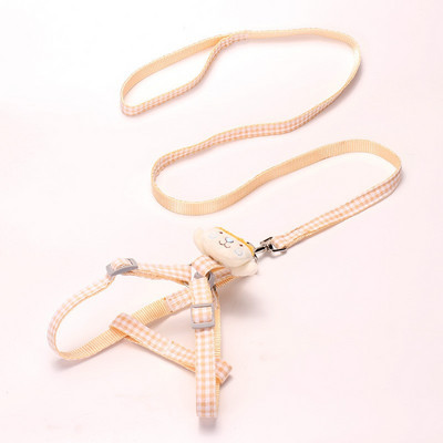 Koerarakmed väikestele koertele kassidele armsad jänesekujulised ruudulised reguleeritavad kassipoja kaelarihmad ja jalutusrihmaga lemmikloomatarbed