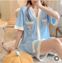 Suvine rasedate magamise salong Lühikeste varrukatega puuvillane imetamispidžaama komplekt Raseduse imetamiseks sünnitusjärgsele naisele