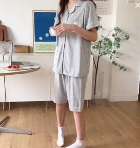 Suvine rasedate magamise salong Lühikeste varrukatega puuvillane imetamispidžaama komplekt Raseduse imetamiseks sünnitusjärgsele naisele