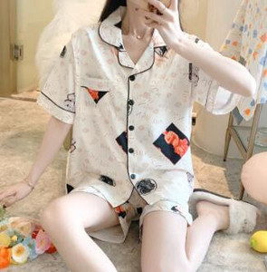 Suvine rasedate magamise salong Lühikeste varrukatega puuvillane imetamispidžaama komplekt Raseduse imetamiseks sünnitusjärgsele naisele