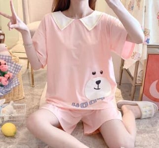 Suvine rasedate magamise salong Lühikeste varrukatega puuvillane imetamispidžaama komplekt Raseduse imetamiseks sünnitusjärgsele naisele