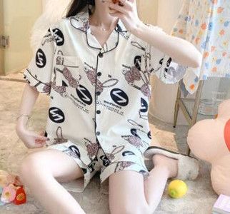 Suvine rasedate magamise salong Lühikeste varrukatega puuvillane imetamispidžaama komplekt Raseduse imetamiseks sünnitusjärgsele naisele