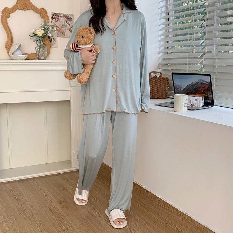 Fdfklak Ieisure Alăptare Maternitate Haine Femei 100% Bumbac Pijamale 2 Buc/Set Pentru Insarcinata 2022 Primavara Toamna Imbracaminte Noua