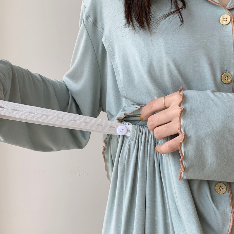 Fdfklak Ieisure Alăptare Maternitate Haine Femei 100% Bumbac Pijamale 2 Buc/Set Pentru Insarcinata 2022 Primavara Toamna Imbracaminte Noua