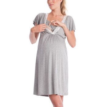 Пижами за бременни Ежедневни рокли Кърмене Лятна мода Дантелени сплайсинги Многофункционална рокля за бременни кърмачки