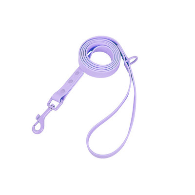 Πολυτελές γιακά σκυλιών και σετ λουριών PVC αδιάβροχο μωβ λουρί Ρυθμιζόμενο κολάρο για προμήθειες αξεσουάρ κατοικίδιων για μεσαίου μεγέθους σκύλους